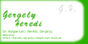 gergely heredi business card