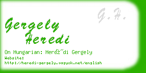 gergely heredi business card